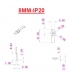 IP20 Led Strip Fixing Bracket+screw (10 pcs)