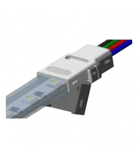 Strip-cable quick connector (tube type strips)