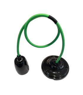 Siyah Düz Duy Setleri (Dekoratif Kablolu)