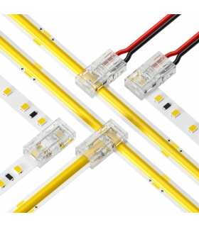 COB+SMD Şerit+Kablo T-L Bağlantı Konnektörü 10mm