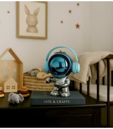 Dekoratif Astronot Heykelcik Mavi