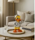 Orta  Dekoratif Duck Heykelcik Gümüş renk