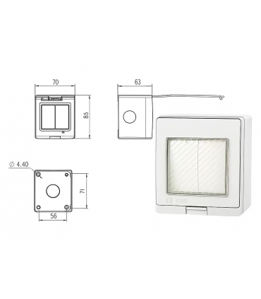 copy of IP55 TEK  KUTUPLU ZİL ANAHTAR