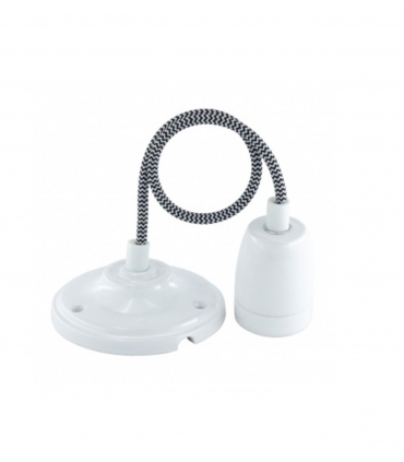 Porcelain E27 smooth Lamp holder F51