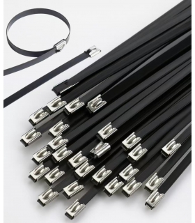 Stahl beschichtet Kabel Krawatten (304 grade)