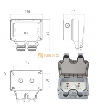 copy of IP55 TEK  KUTUPLU ZİL ANAHTAR