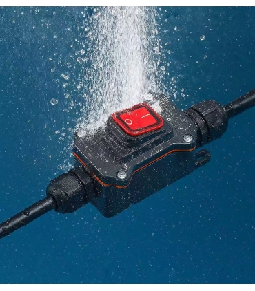 IP65 (4-12mm) Saha Montaj Start/Stop Buat Kutusu (1 Giriş 1 Çıkış)