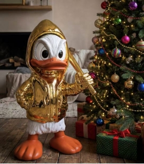 Dekoratif Duck Büyük Heykelcik