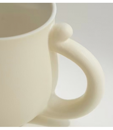 Seramik kupa, kapaklı ve süzgeçli,350ML