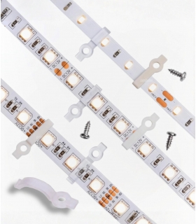IP20 LED-Streifen Befestigung Klammer+Schrauben(10)