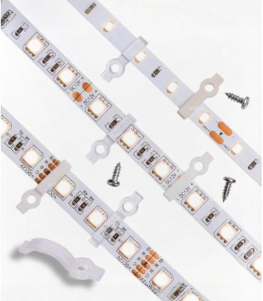 IP20 striscia LED Staffa di Fissaggio+viti(10)