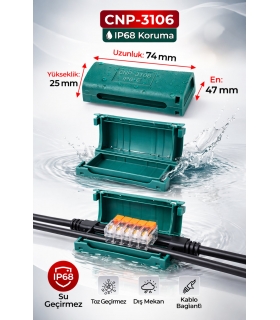 SU GEÇİRMEZ JEL KUTUSU IP68 KORUMA