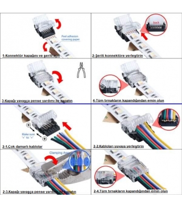 copy of Bande + connecteur de câble indice de protection IP20