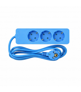 RENKLİ TOPRAKLI GRUP PRİZLER - ÜÇLÜ TOPRAKLI PRİZ-2M ÇK-PEMBE