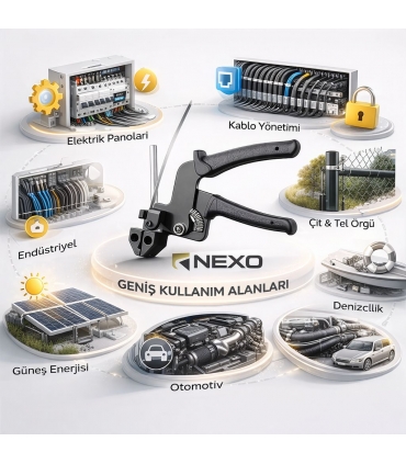 VSZ-600G (4,6-12mm) Çelik Kablo Bağı Sıkma