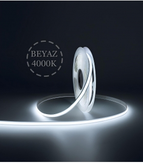 COB Şerit Led Beyaz 8mm 12V