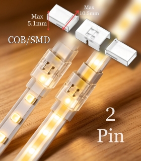 copy of COB+SMD Şerit+Şerit T-L Bağlantı Konnektörü 10mm