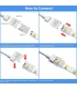 Su geçirmez COB/SMD tüpler için güç kablosu DC3V-48V / 5A